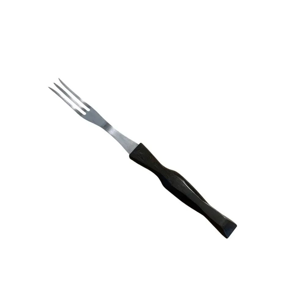 Cutco Turning Fork #1726C Carving Classic Dk Brown Handle Stainless Kitchen Tool